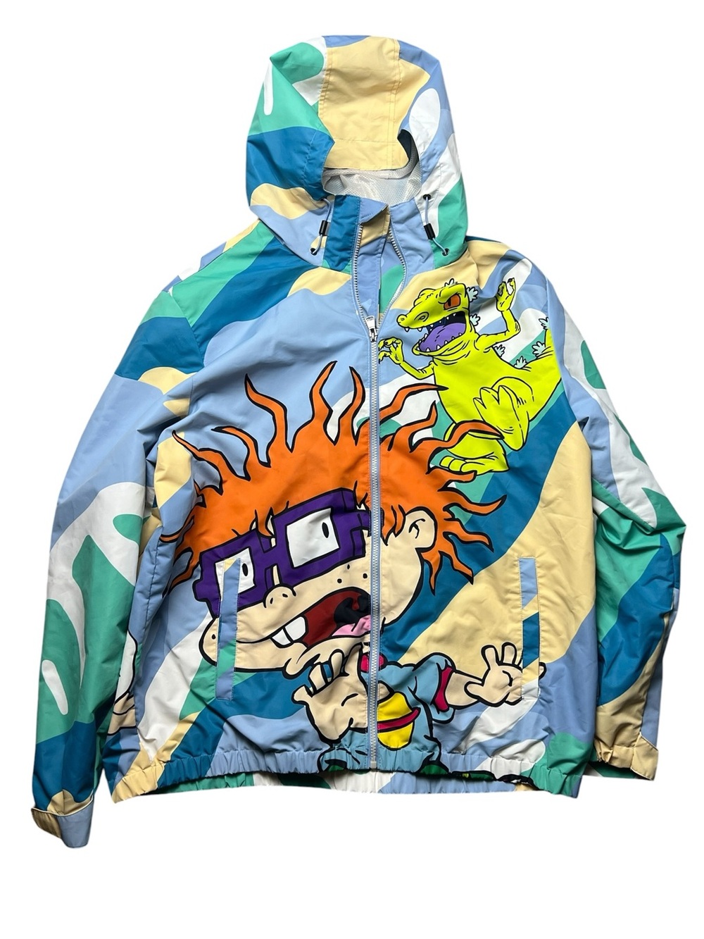 Members Only Jacket Men’s XL Rugrats Nickelodeon All Over Print Windbreaker